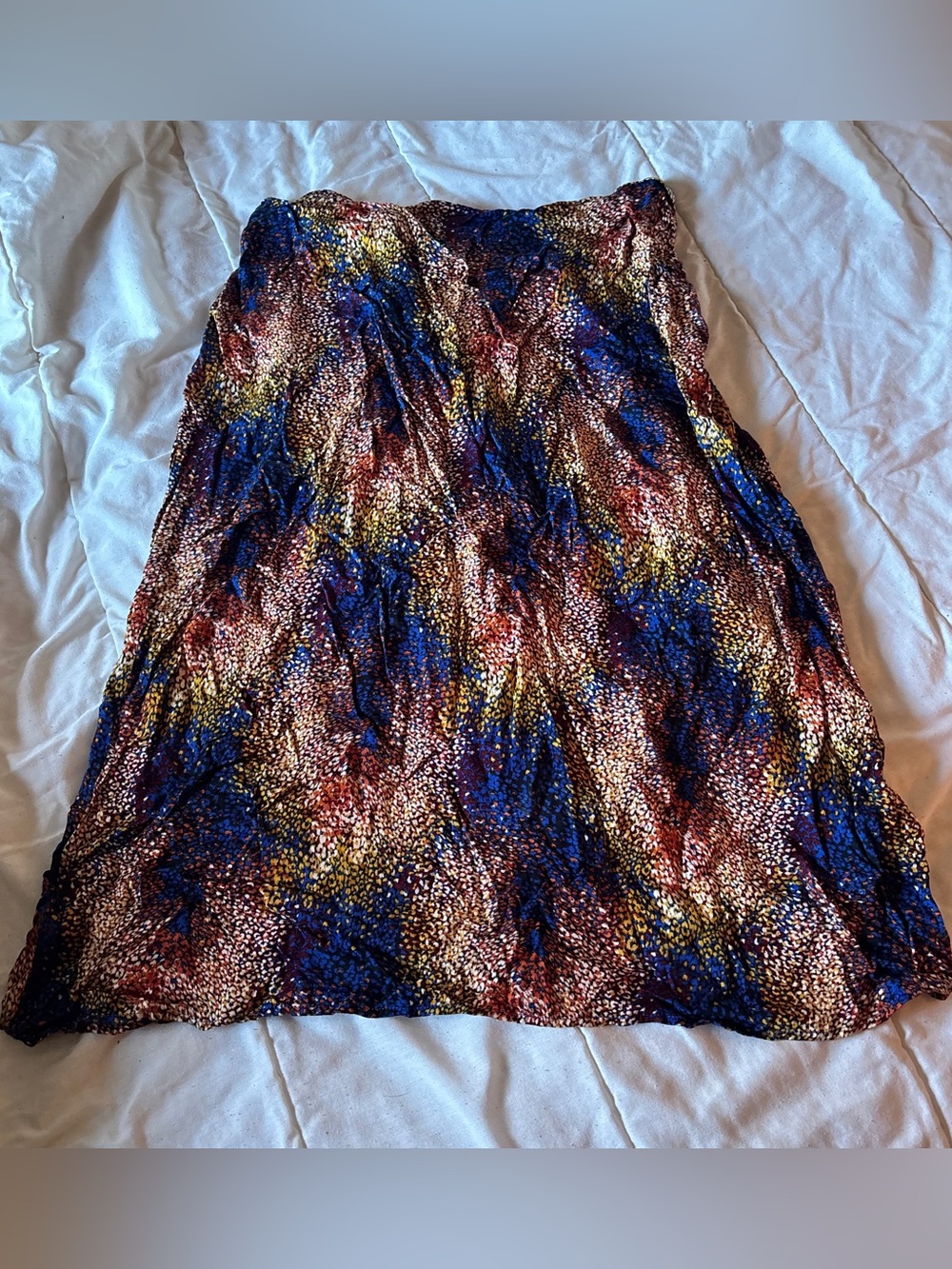 Abstract midi skirt